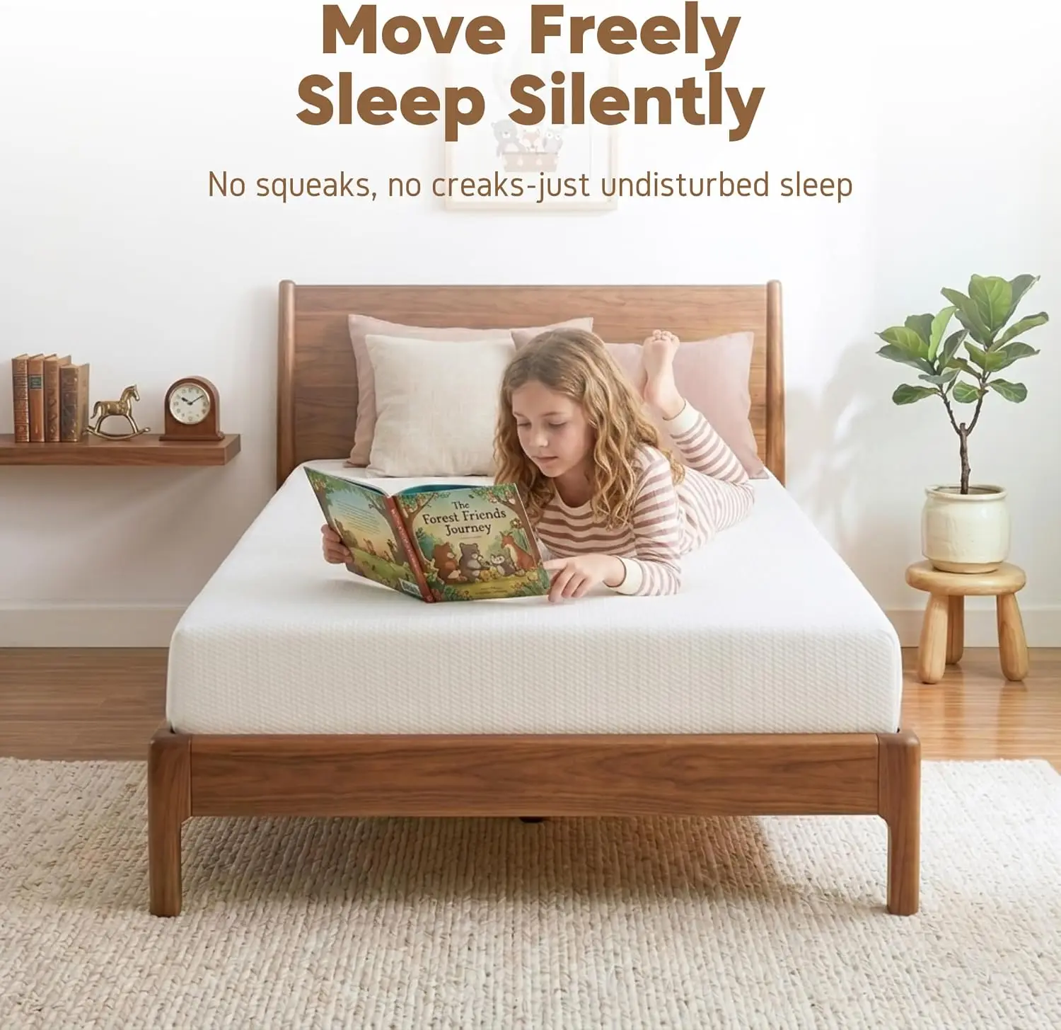 10 Inch  Twin Mattress, Bed in a Box, Medium | Balanced Support, Pressure Relief, Motion Isolation, Customized