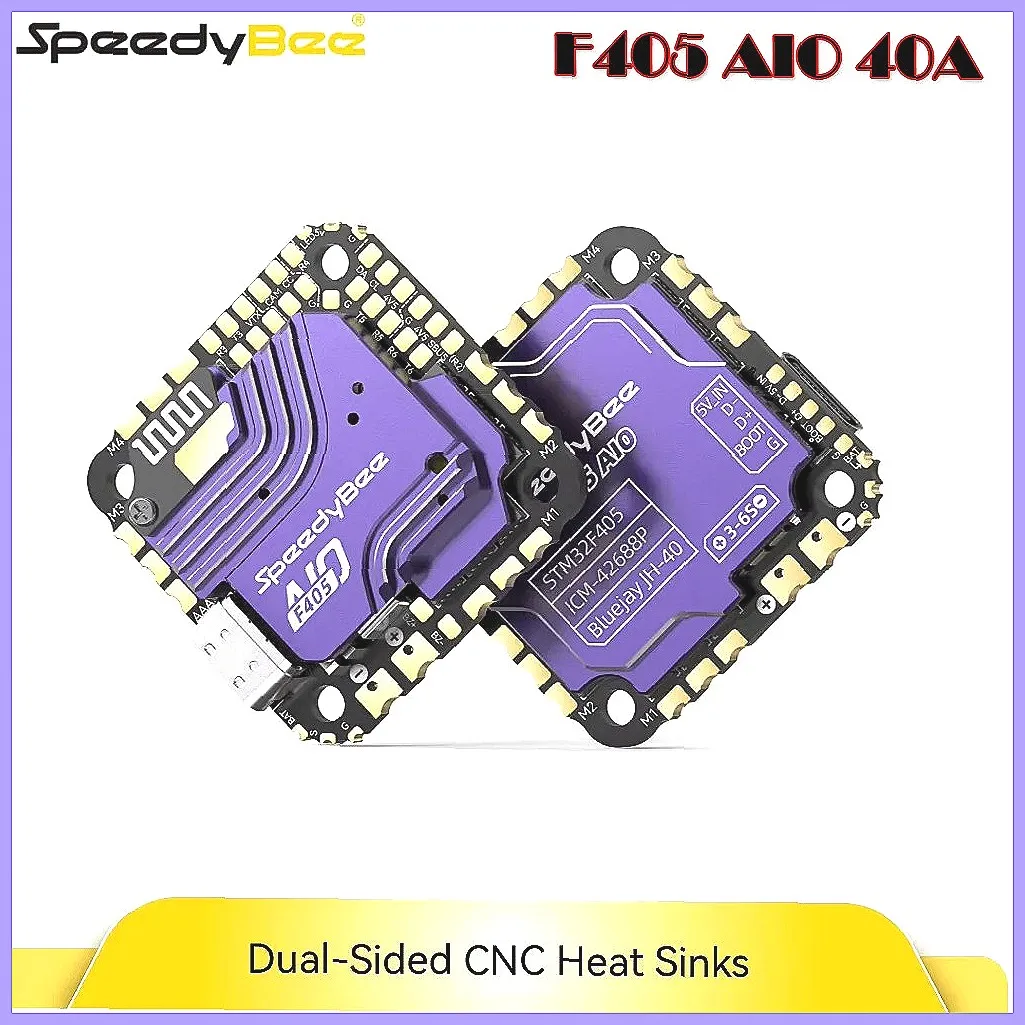 

Полетный контроллер SpeedyBee F405 AIO 40A с гироскопом ICM-42688 и барометром для FPV-дронов