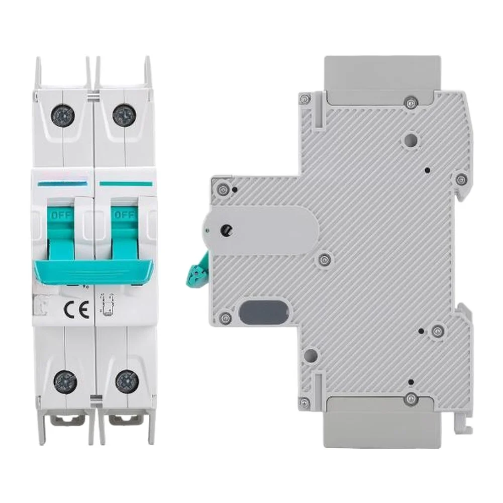 2P 1000V DC Solar Circuit Breaker For Photovoltaic TH35 Rail Mount For Energy Storage System 6KA Short Circuit Safe Isolation