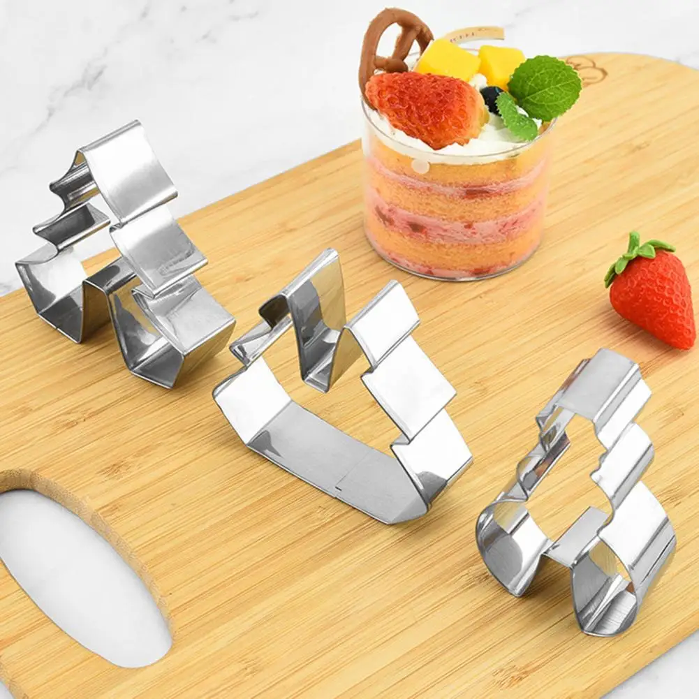 Christmas Cookie Cutter Stainless Steel Cookie Mold Holiday Cookie Cutter Set with Various 3d Shapes for Christmas for Baking