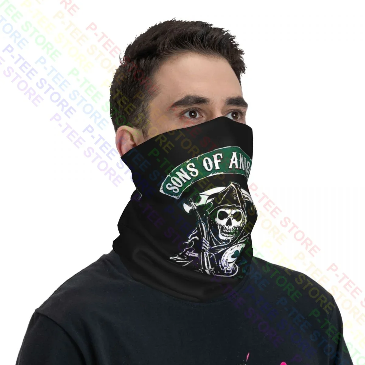 Anarchy Sons Of Ireland Polaina para el cuello Bandana Bufanda Mascarilla Calentador Camping Protección solar