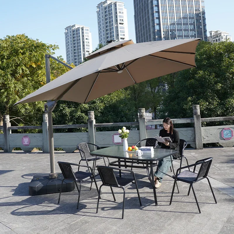 Outdoor garden parasol large sun umbrella, garden villa terrace awning, commercial outdoor stall Roman umbrella