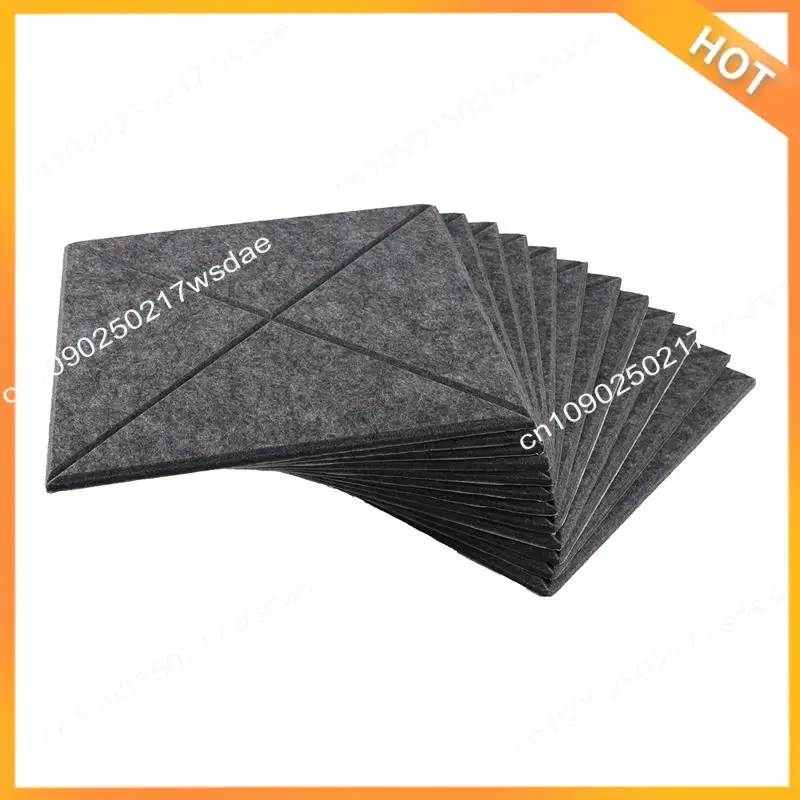 

X08A 12 Pcs Acoustic Panels,Sound Insulation Board,Wall Sound Insulation Board,For Acoustic Treatment,Wall Decor,Studio,Etc