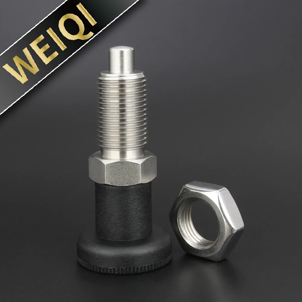 Factory In Stock Stainless Steel/Carbon Steel Black/Red/Blue Knob Return Type Indexing Plungers M10/12/16/20 Locating Screw Pins