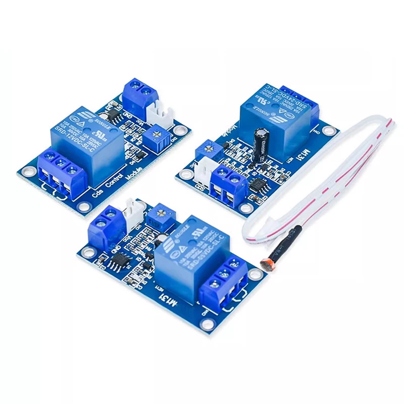 

XH-M131 DC 5V / 12V Light Control Switch Photoresistor Relay Module Detection Sensor 10A brightness Automatic Control Module