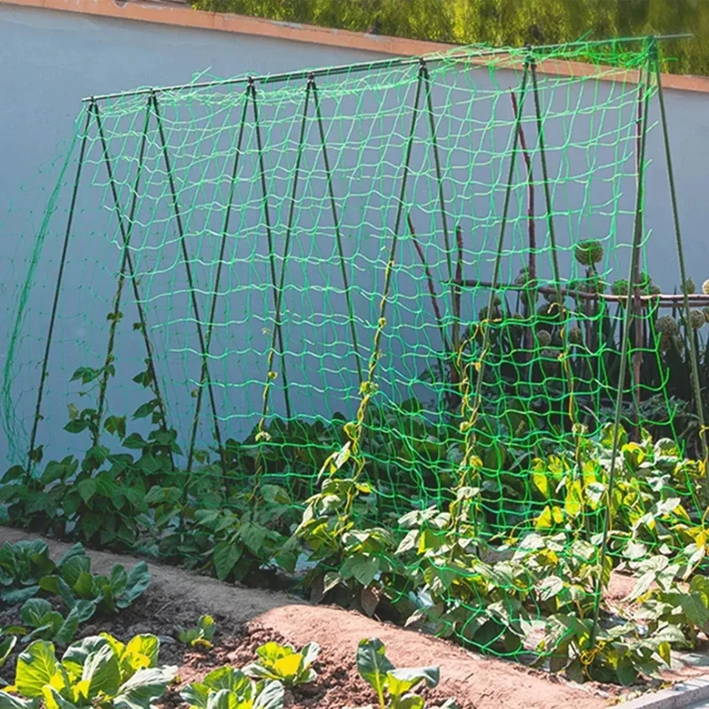 Plant Trellis Pergolas, Heavy-Duty Polyester Grow Net, Garden Trellis Netting With Square Mesh For Climbing Plants, Vegetables,