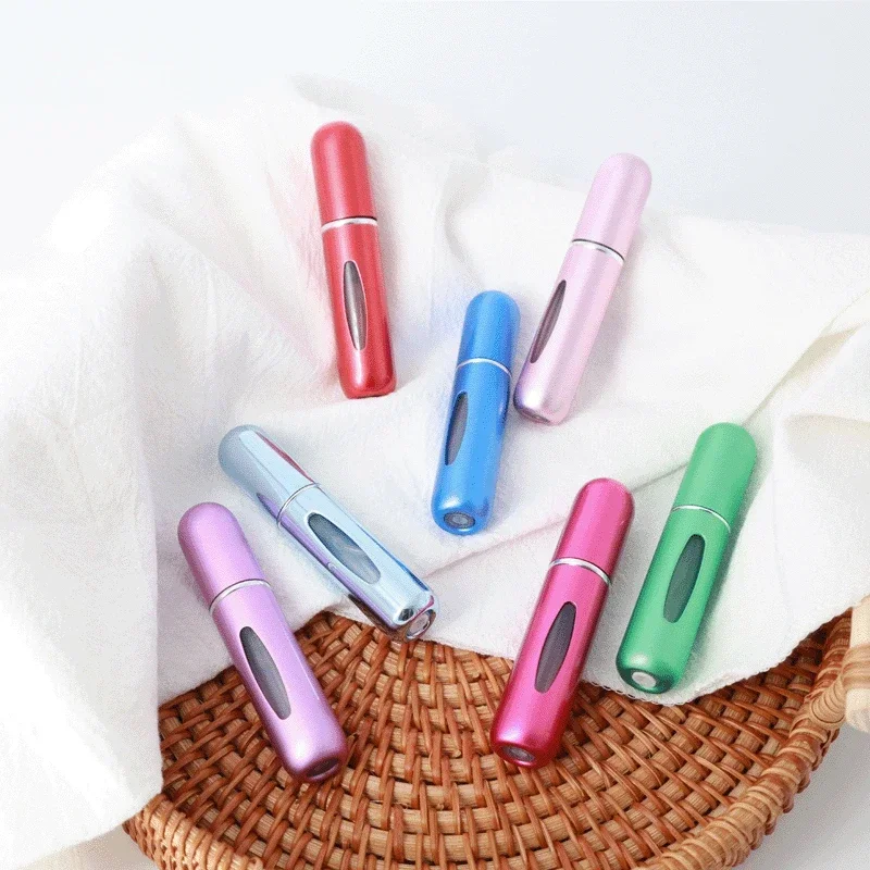 5ml Portable Mini Refillable Perfume Bottle with Spray Refill Jar Scent Pump Empty Cosmetic Containers Atomizer for Travel Tool