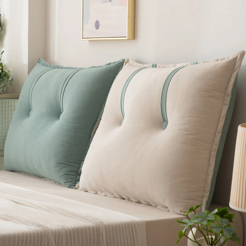 Floor Cushion Flower Pillow Office Chair Headboard Pillow Backrest Soft Package Bed Lumbar Support Pad Sofa Backrest Cushion