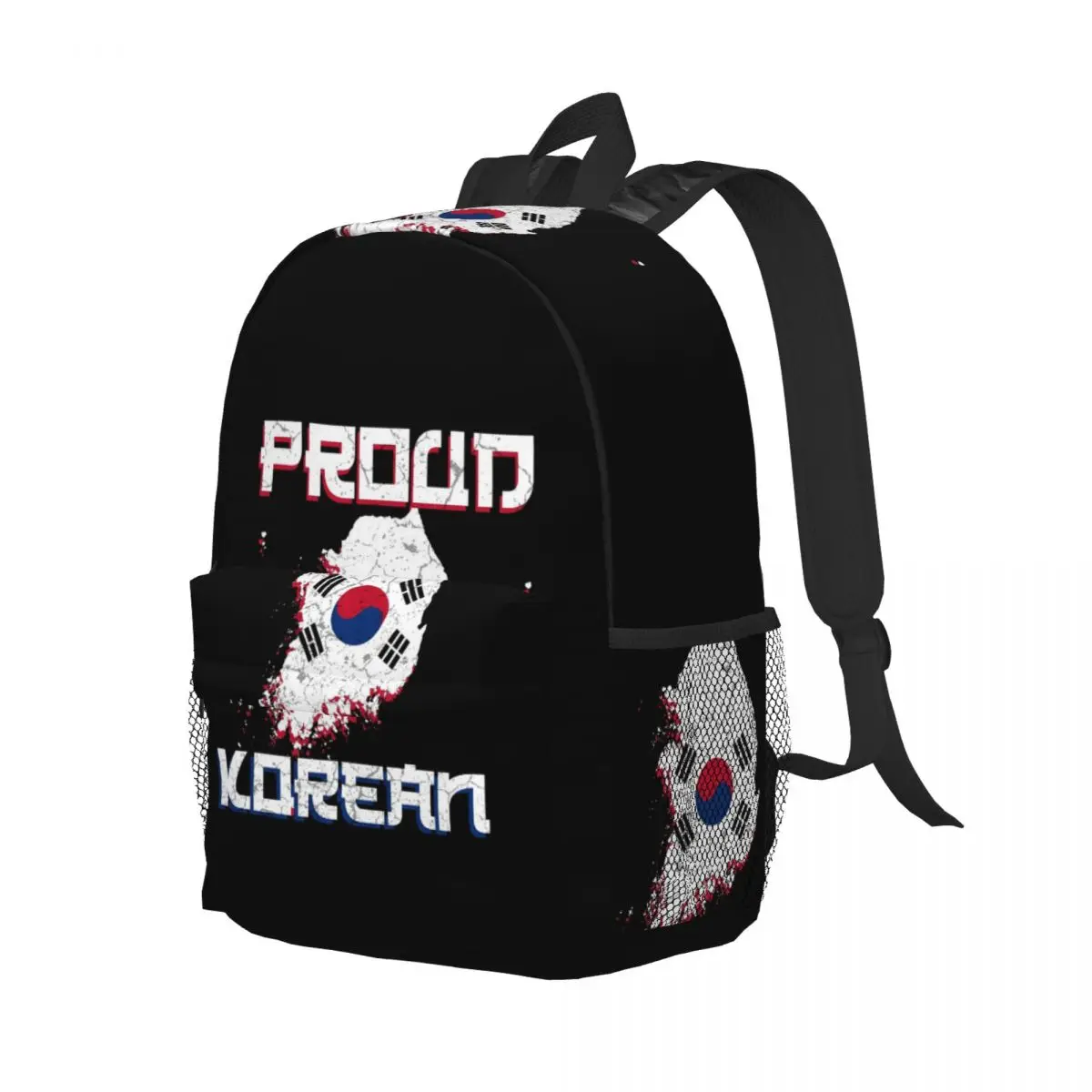 

Proud Korean Flag Backpack Student Boys Girls BookBag Kids School Bag Computer Shoulder Bags for Men Women