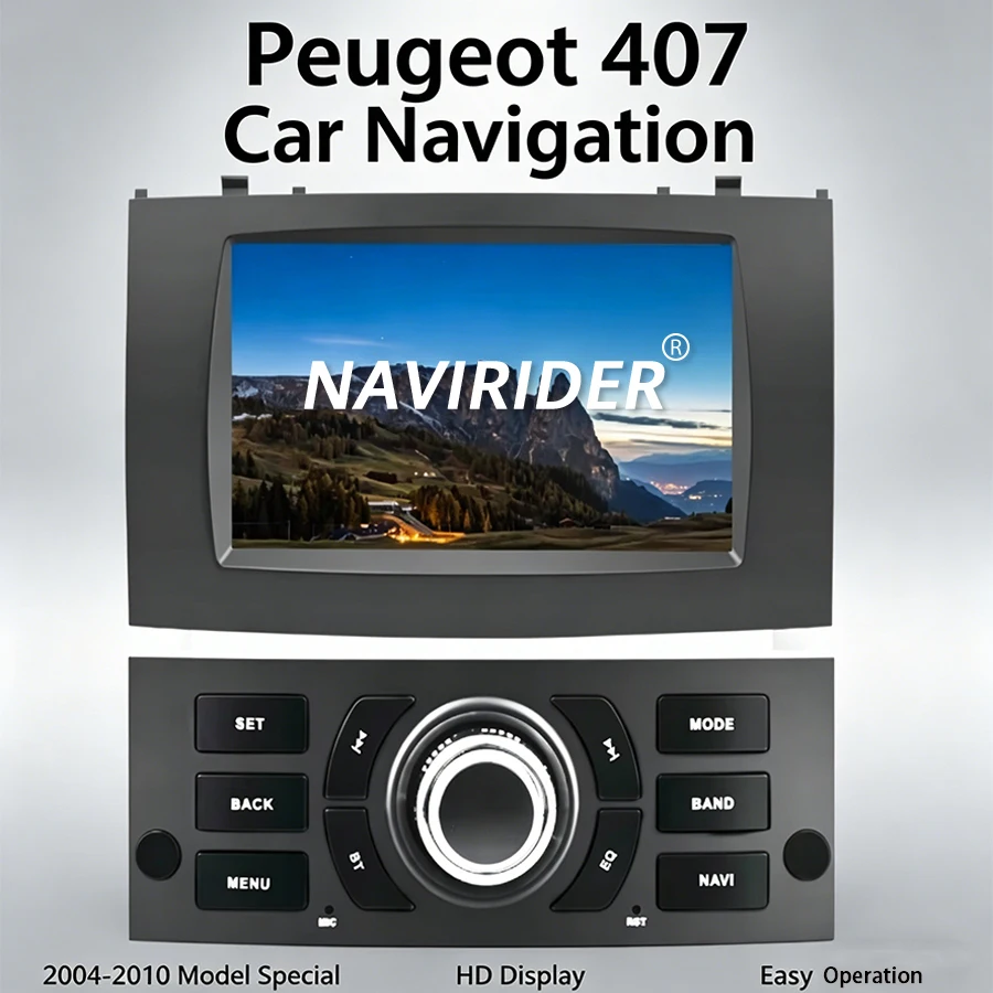 7″ For Peugeot 407 2004-2010 CarPlay Auto Navi BT 2 din 360 SWC WIFI DSP Car Radio Multimedia Player Android 15 GPS Head Unit