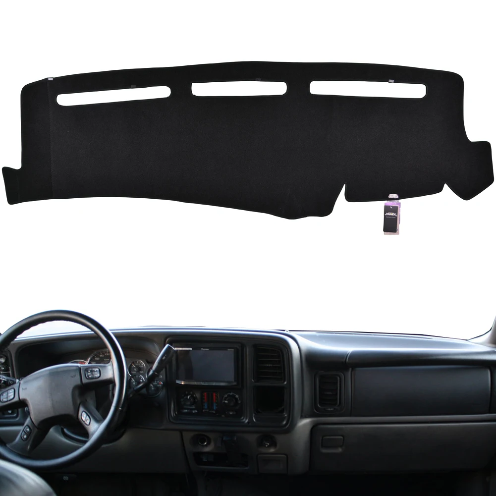 For Chevrolet Tahoe Suburban Avalanche Silverado 1500 Sierra 1500 1999 - 2006 Dash Cover Mat Dashmat Black Dashboard Pad Carpet