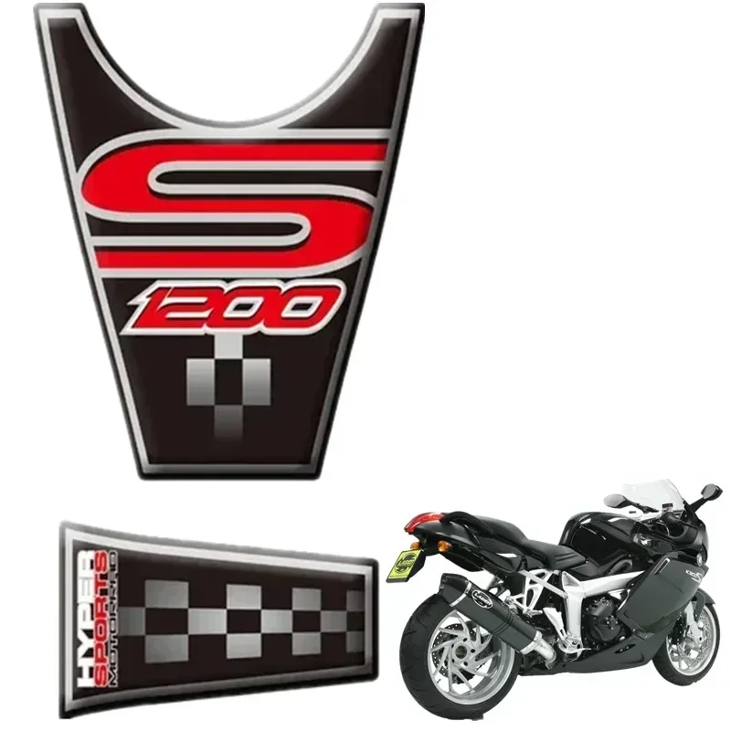 Stiker Gel 3D pelindung bantalan tangki sepeda motor, stiker Decal Gel 3D untuk BMW K1200S 04-08