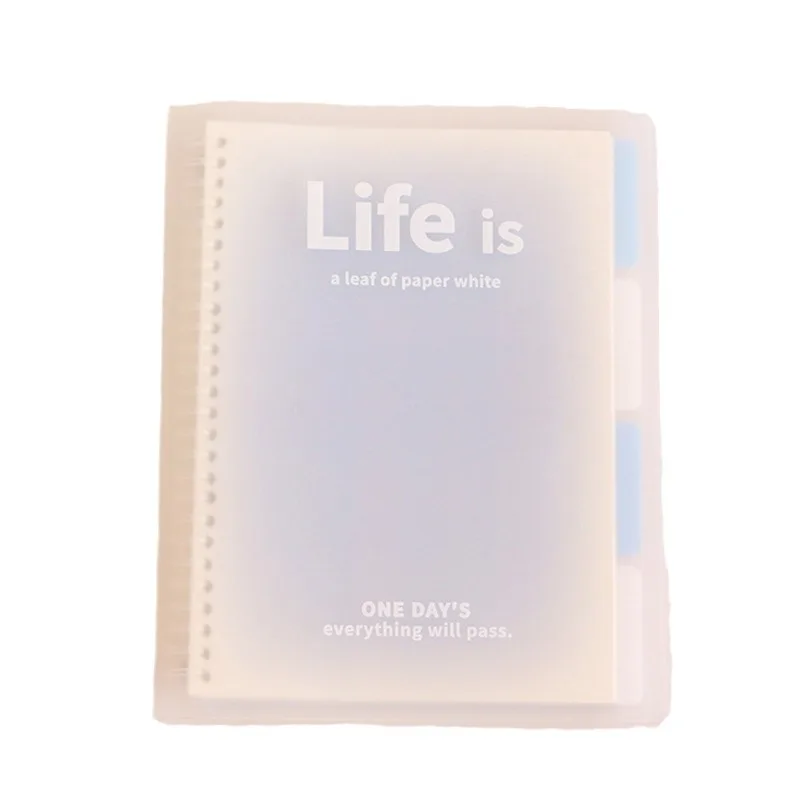 B5/A5 Loose-Leaf Notebook 60 Sheets Binder Lined Book Kawaii Note Set Korean Stationery School Office Supplies Students Writing