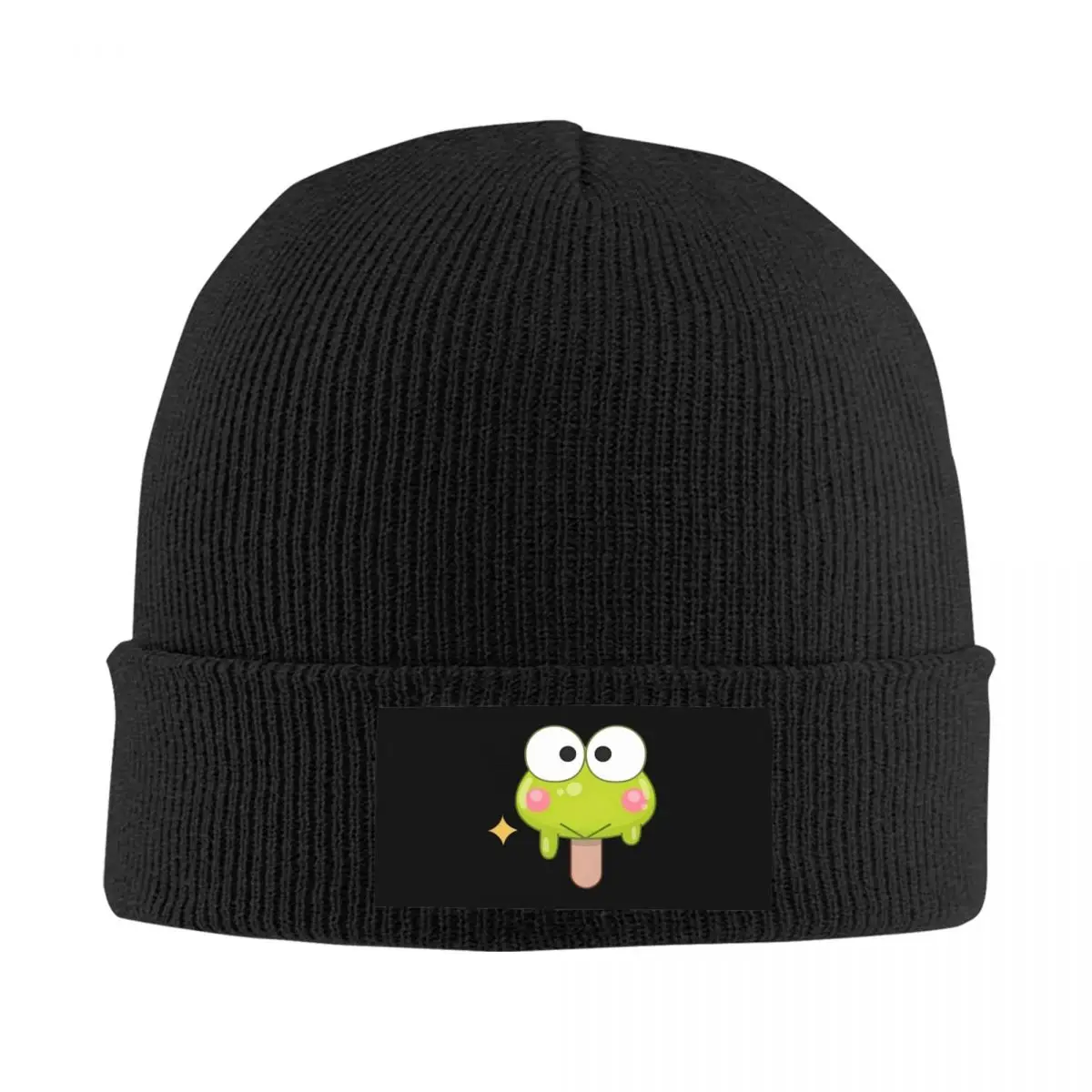 

Custom KeroKeroKeroppi Bonnet Hat Knitted Hats Men Women Hip Hop Unisex Adult Cute Frog Winter Warm Beanies Cap