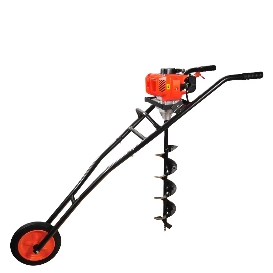 Professional Hand Push 62cc Earth Auger Drill Machine for Digging Holes 2-stroke Tree Planting Digging Machine