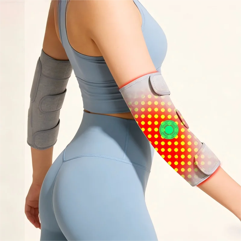 USB 660nm Red Light Electric Heating Elbow Wrap Massager, Equipped with 40-90 Lamp Beads,  Joint Comfort and Fatigue Relief