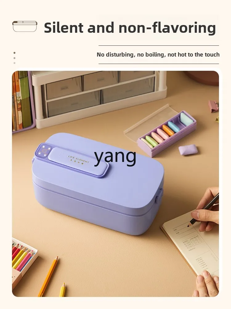 Carga CX, fiambrera calefactora, comida caliente inalámbrica para trabajadores de oficina, coche con su propio aislamiento térmico, sin llenado de agua