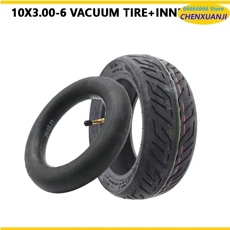 

Heavy-Duty 10x3.00-6 Vacuum Tire and Inner Tube Kit for 10 Inch Electric Scooter Models