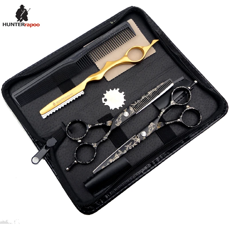 

6" Inch HT9140 Barber Scissors Set Hair Thinning Shears For Hairdresser Styling Tools Stainless Steel Haircut Trimmer Clipper