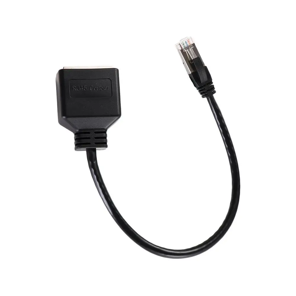 Buchse Netzwerkanschluss Splitterkabel RJ45 1 Stecker auf 2 Buchsen RJ45 Ethernet Gigabit Ethernet Splitter Lan Netzwerkverlängerung