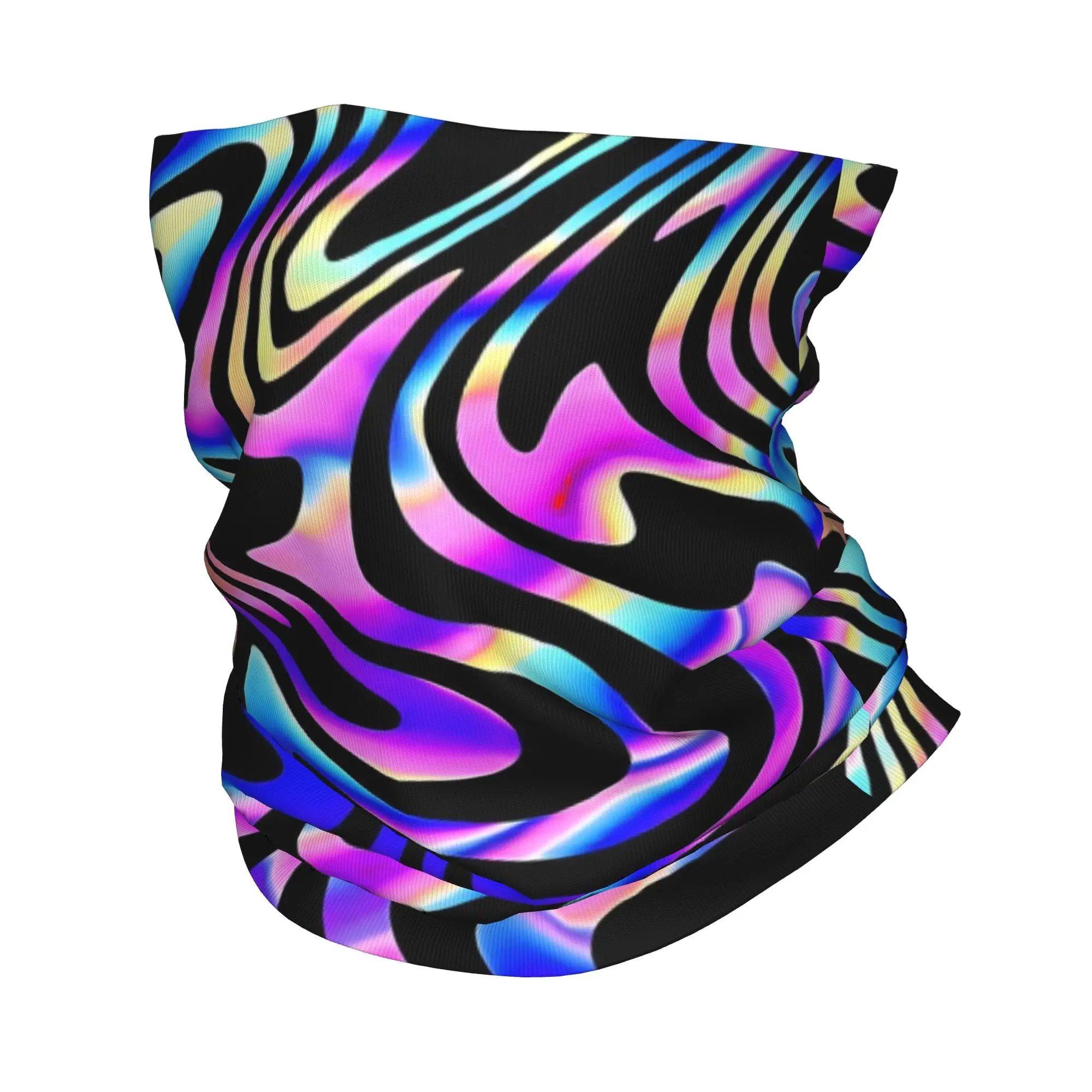 Swirl stripe color block print7 Bandana Gaiter Club   Face Mask Cycling Riding UnisexWinter Neckerchief