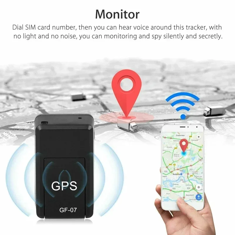 GF-07 Car Real Time Tracking Magnetic SIM Message Positioner Anti Theft Mini GPS Daily Waterproof Locator Device Car Accessories