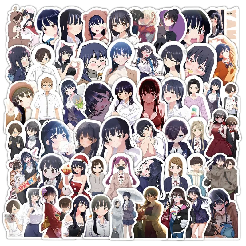 50/30/10PCS Shichika Kyotaro Yamada Anna Popular Anime Two-dimensional Peripheral DIY Creative Water Cup Computer Guitar Sticker