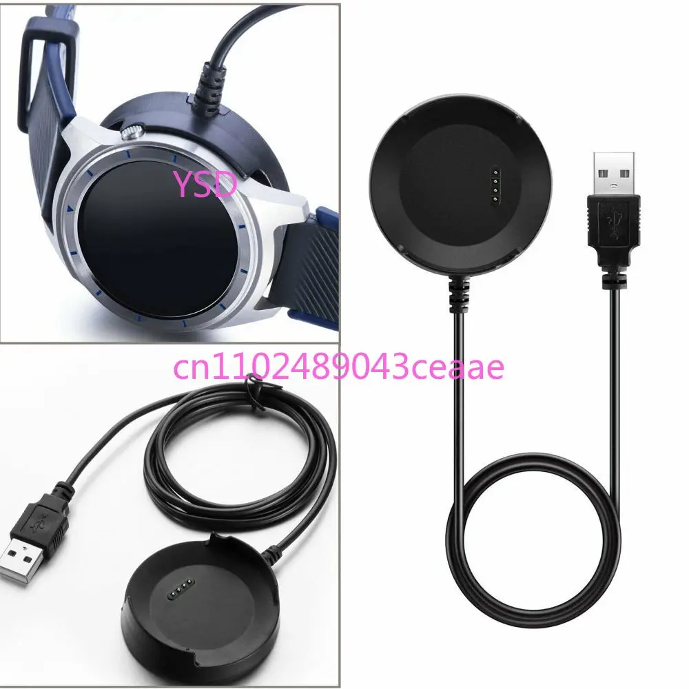 1 متر 3.28ft USB شاحن مغناطيسي شحن مهد حوض كابل الرصاص الحبل ل ZTE كوارتز ZW10 ساعة ذكية #2