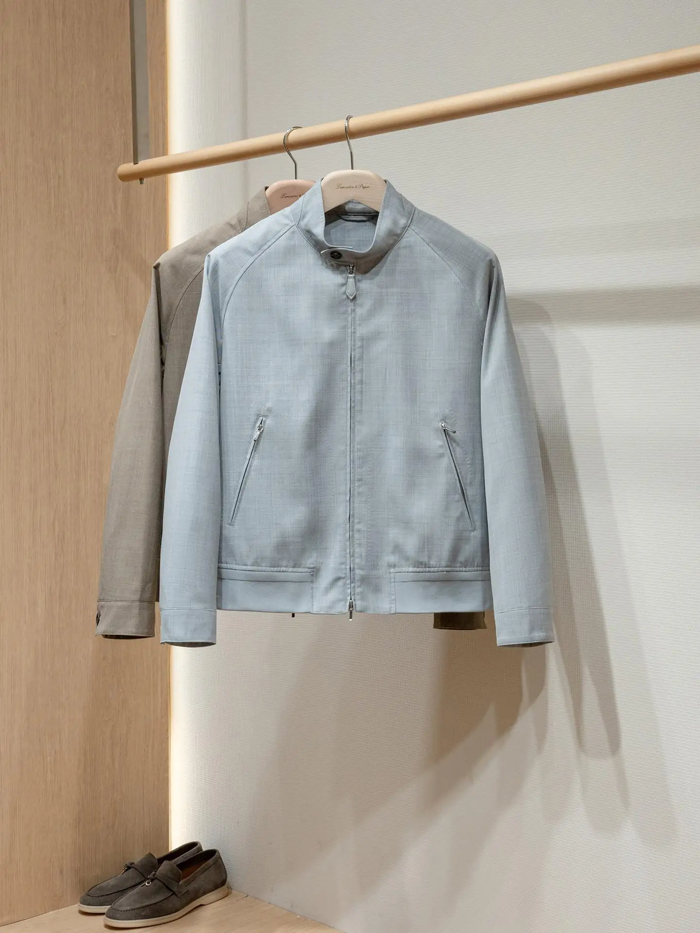 Double sided men's casual baseball jacket men's fashionable baseball collar loose windproof jacket