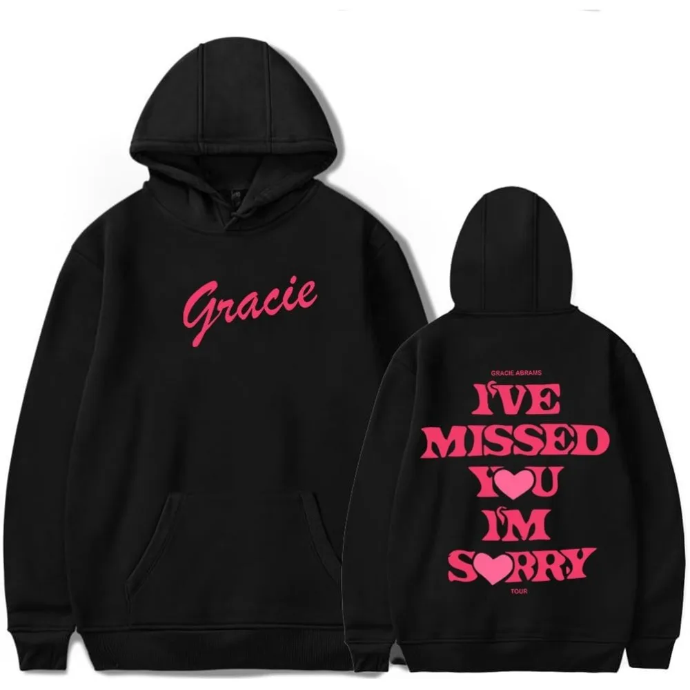 Gracie Abrams I've Missed You Im Sorry Merch Hoodies Unisex Hooded Sweatshirt Casual Clothing