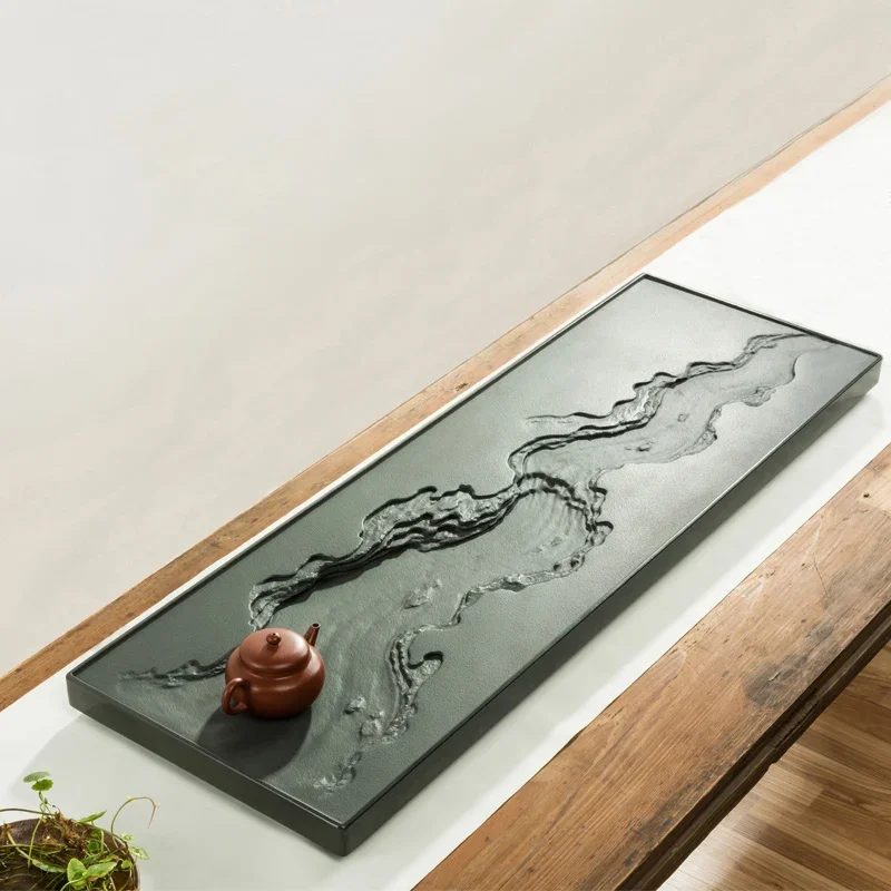 Stone Luxury Tea Trays Marble Storage Table Nordic Japanese Large Tea Trays Ceremony  Tea Accessories