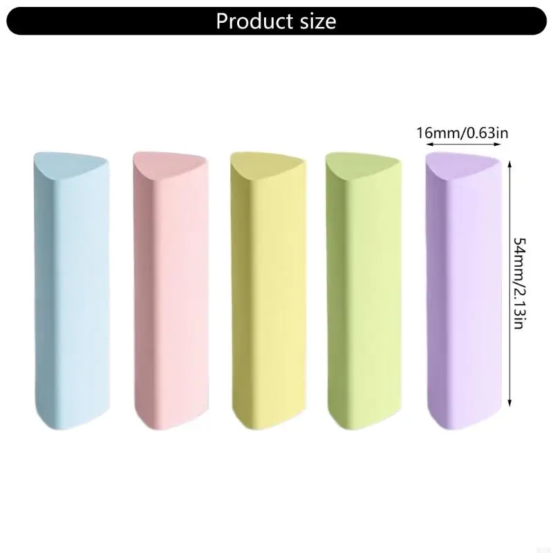 W89c 5 PCs/Set Bleistiftgummi Cartoon Dreiecke Eraser Ästhetische Radiergummis Belohnung Geschenk