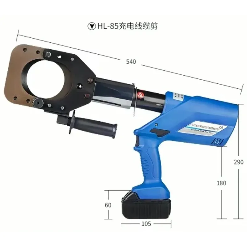 Hydraulic Cable Cutter Por ed Wire Rope Cutting Tool Hydraulic Cutting Tool