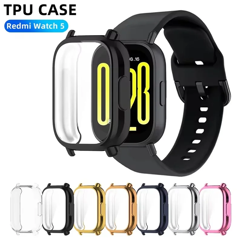 Чехол-для-экрана-для-xiaomi-redmi-watch-5-active-lite-защитный-чехол-из-ТПУ-универсальный-защитный-бампер-аксессуары
