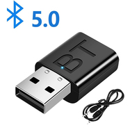 USB Bluetooth 5.0 Receiver Wireless Bluetooth Adapter 3.5mm AUX Jack for PC Car Music AUX Stereo Audio Adapter for TV Headphones