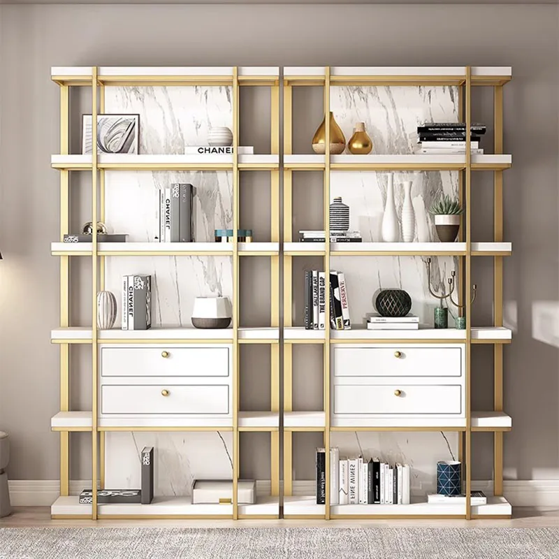 Mainstays Bookcases Living Room Organizer Bedroom Minimalist Book Shelve Nordic Metal Libreria Estanteria Room Furniture