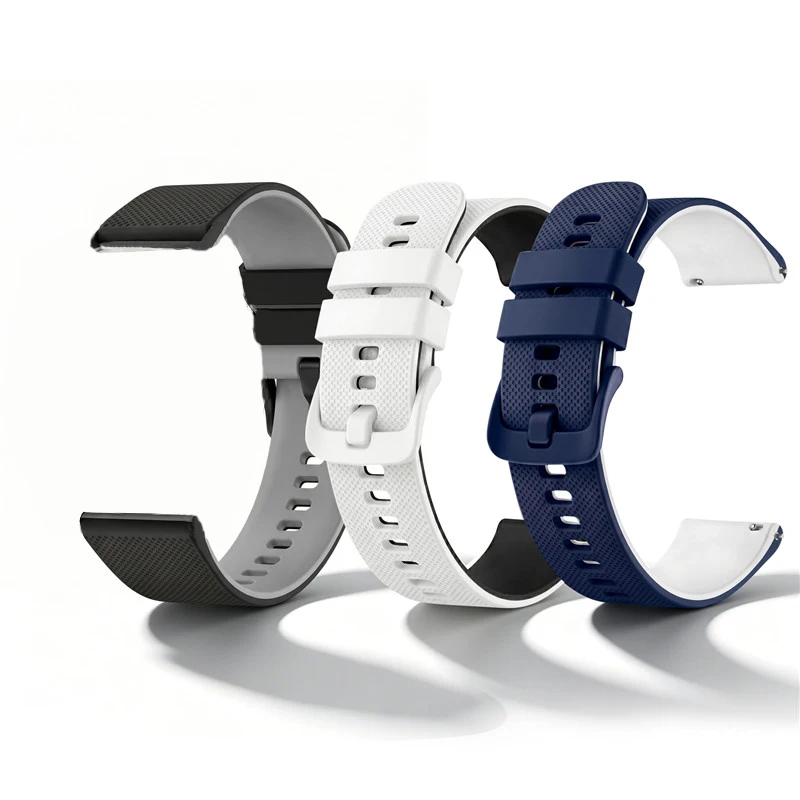 20mm 22mm Silicone Sport Watch Strap Quick Release Waterproof Men Women Universal Replace Band Bracelet Watch Accessories