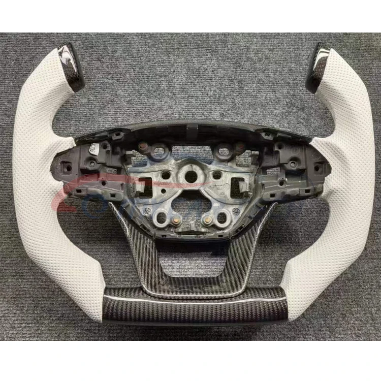 For GEELY Carbon Fiber Steering Wheel suede LED RPM Trim Handlebars