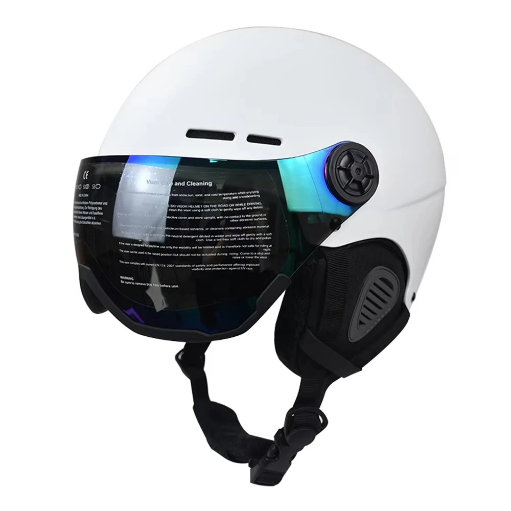 OEM Skiing Helmet CE En1077 Certificate Ski Helmet with Visor Snow Snowboard Helmet with Goggle for Kid Youth Adult S M L XL XXL