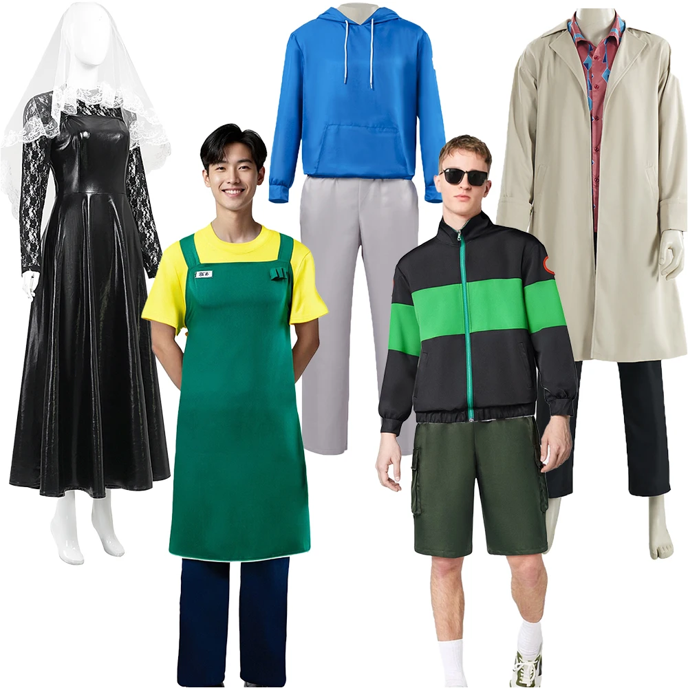 

Heisuke Mashimo Taro Cosplay Costume Outfit Anime Summer Fall Winter Jacket Short Sleeve Apron Pants Halloween Rosaragi Costumes