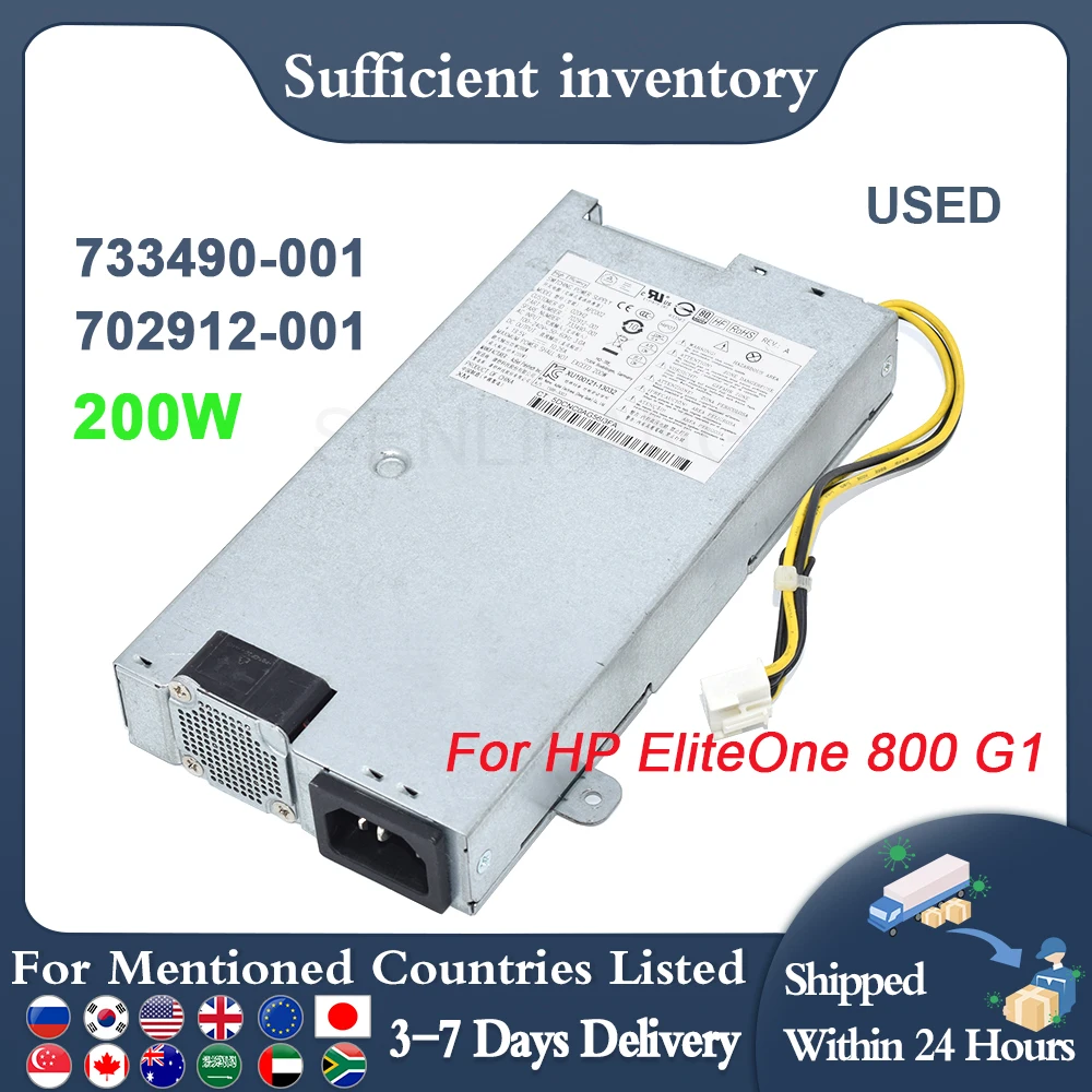 Good For EliteOne 800 G1 AIO 200W PSU 80PLUS Platinum PSU 733490-001 702912-001 703275-001 APC002 D12-200P2A G5R42UT Used