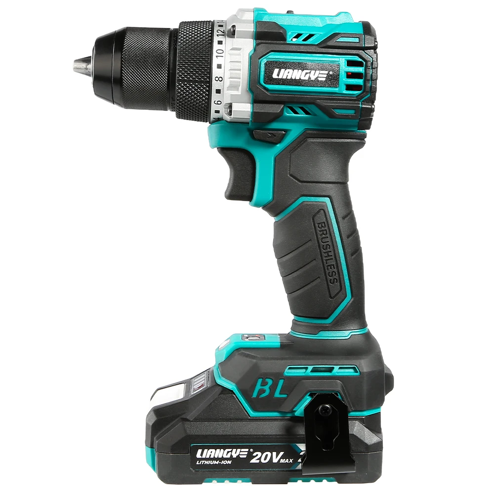 

Anti-Kickback Technology Prevent Wrist Injury Eco-friendly Power Tool 20V Brushless Motor Variable Speed Battery-operated Drill