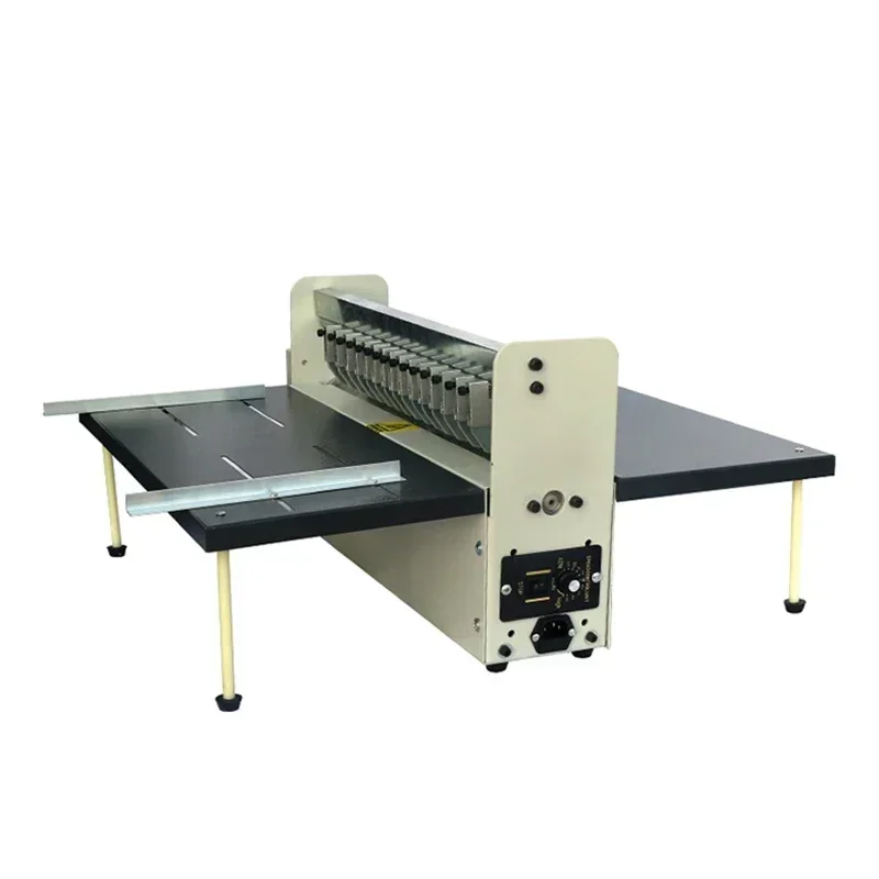 Electric Creasing and Slitting Machine; Upgraded Model 500 Sticker Scoring, Perforating, and Cutting Machine.