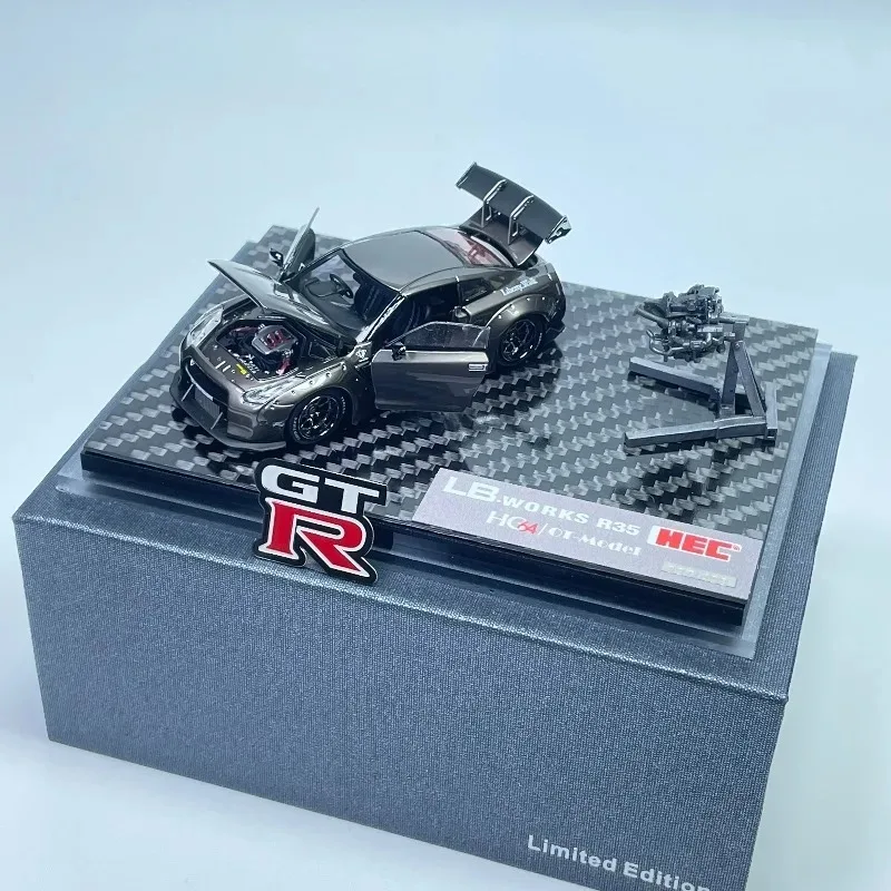 HG64 1/64 in Stock LB.works GTR R35 HEC 2026 Alloy Motor Vehicle Diecast Models Car Toys Collection Boy's Christmas Gifts