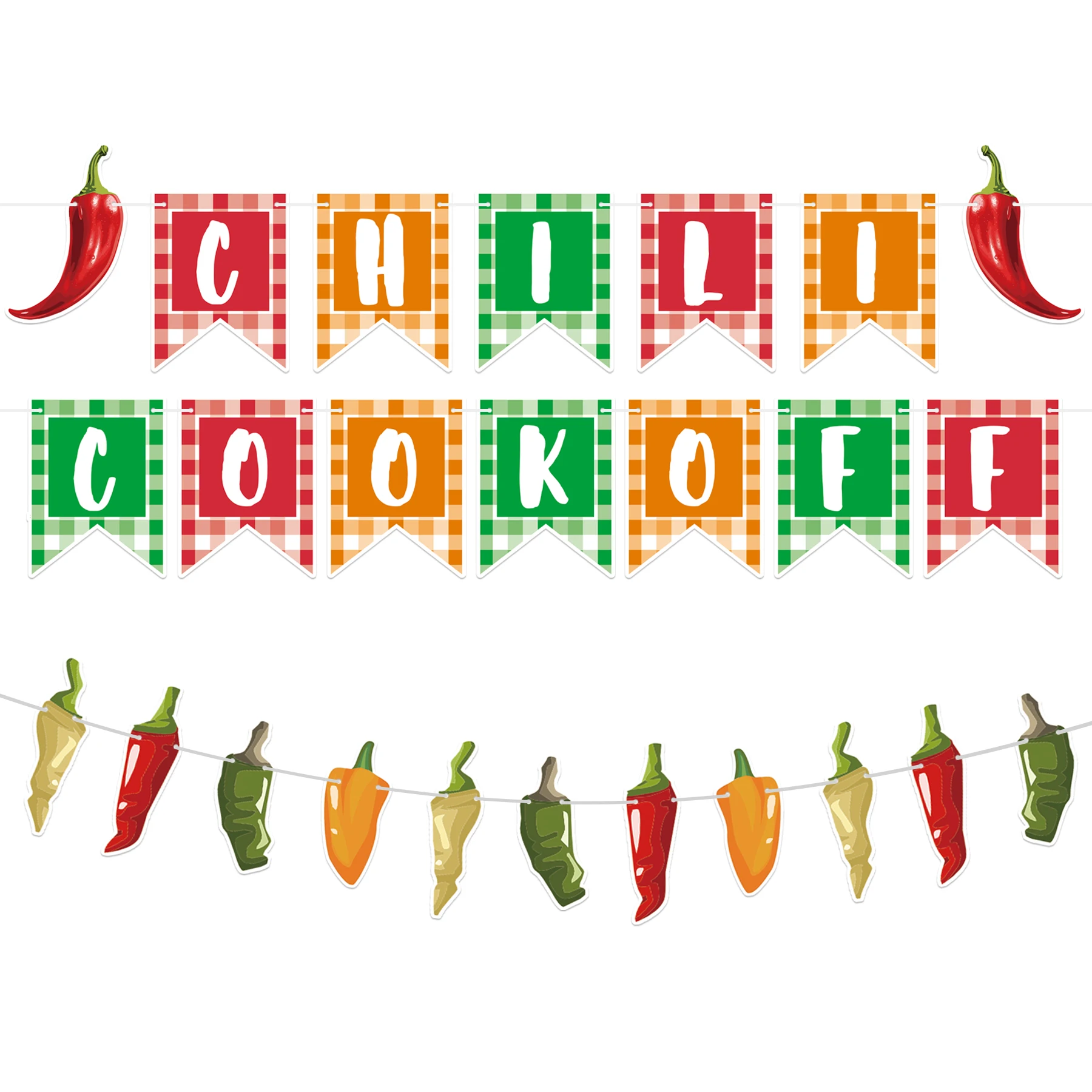 Chili Cook Off Decorations, Pre-Assembled Chili Cook Off Contest Banner for Mexican Fiesta Cinco de Mayo Cooking Food Festival