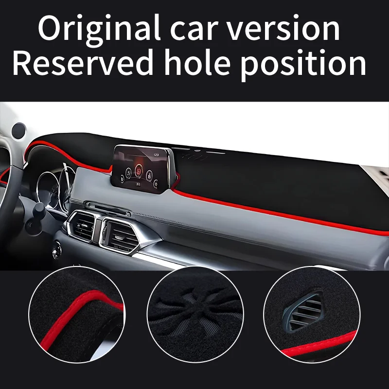 Car Dashboard Cover Mat For Mazda CX-5  KF 2017~2025 Instrument Panel Carpets Non-Slip Sun protection Pad Interior Accessories - Image 3