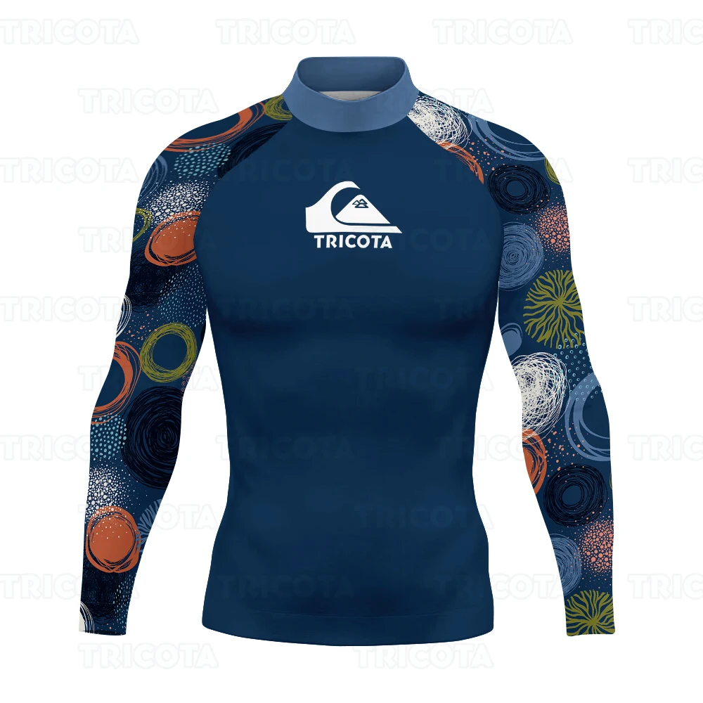 Men\'s Swimming T-shirts UV Protection Rash Guard Swimwear Water Sports Beachwear Diving Rashguard Long Sleeve Surfing Clothing