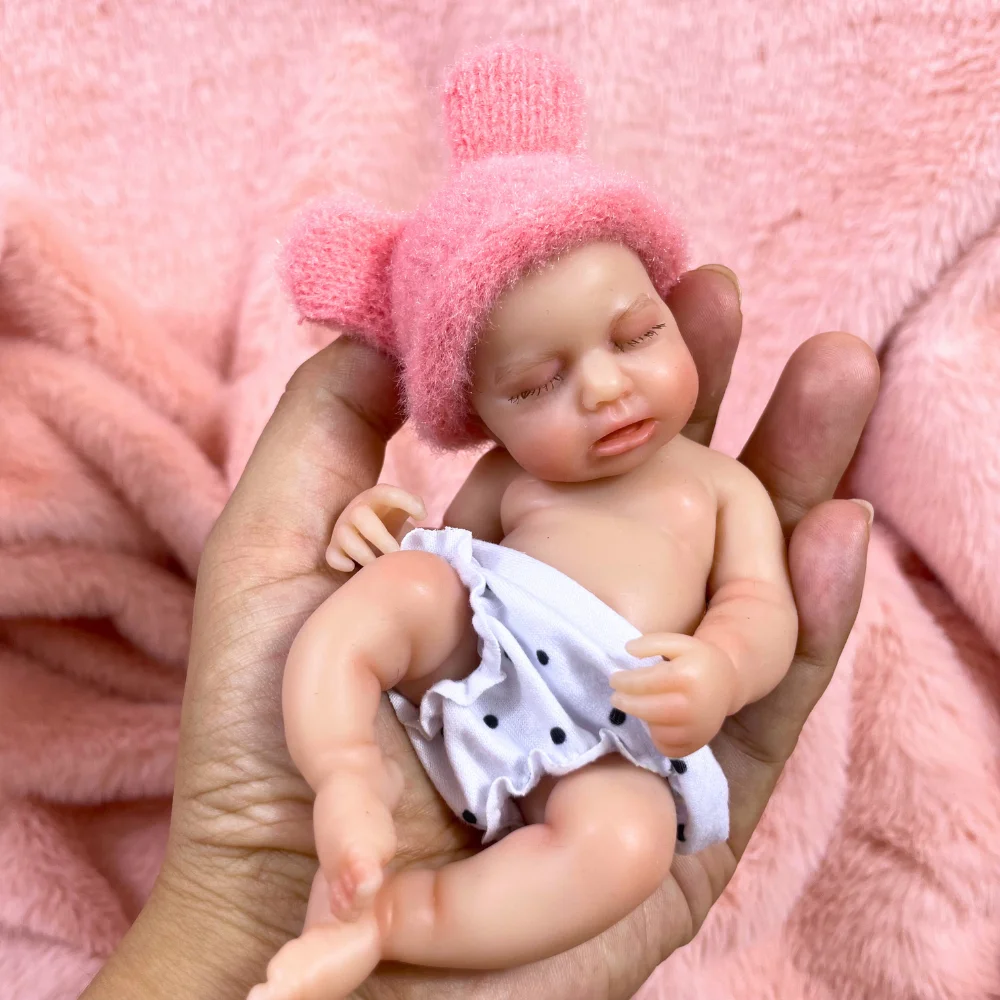 

Мини-6 дюймов полностью твердая силиконовая кукла реборн ЛуЛу для девочек 15 см силиконовая моющаяся тело ладонь кукла игрушка Рождественский подарок