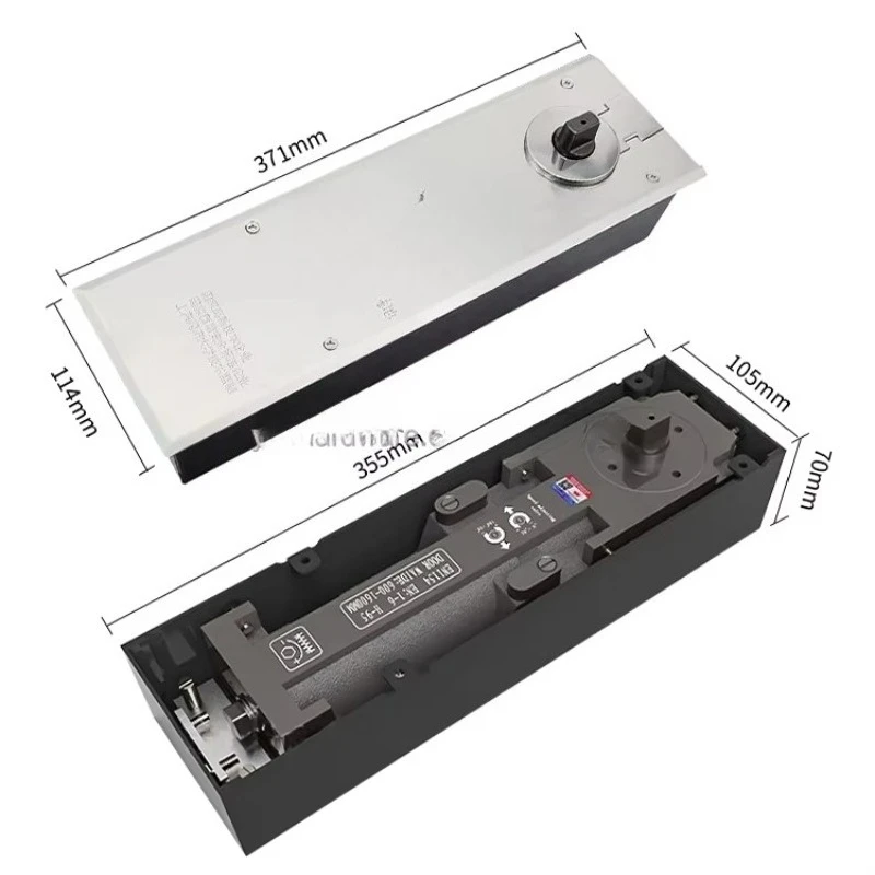 H - 95 Rolamento 450kg Hardware resistente da dobradiça do assoalho para a porta do pivô