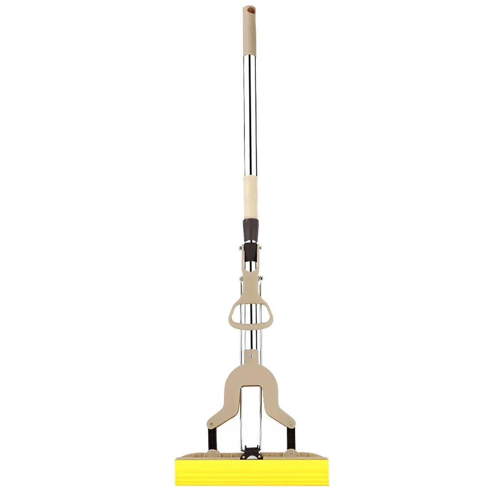 

28CM Hand-free Mop Foldable PVA Sponge Durable Cleaning Wood Tile Floor Foldable Mop Car Bathtub Dry Wet Home Use